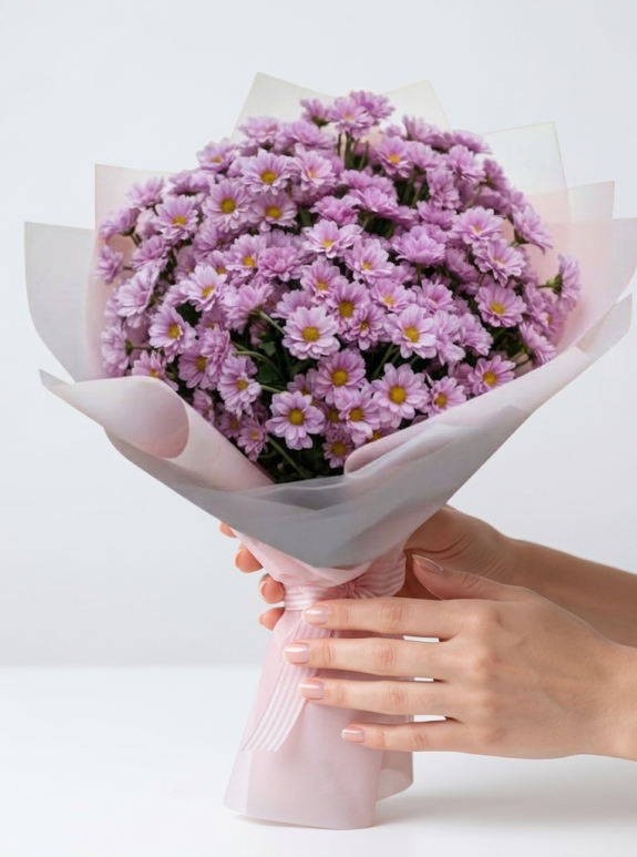 Pastel Krizantem Buketi